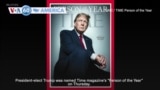 VOA60 America - Trump named Time magazine's "Person of the Year"