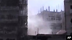 ການໂຈມຕີທີ່ເມືອງ Homs, ຊີເຣຍ.
ວັນທີ 10 ເມສາ 2012.