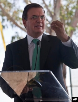 Marcelo Ebrard, exalcalde de Ciudad de México y futuro Secretario de Relaciones Exteriores del gobierno del presidente electo Andrés Manuel López Obrador.