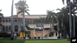 President Donald Trump's Mar-a-Lago estate in Palm Beach, Florida, April 15, 2017. A Florida-based zoo and conservation society announced Sunday, Aug. 20, that it would not to hold its annual gala at President Trump's Florida resort. 