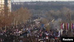 Studentska blokada u Novom Sadu (Foto: REUTERS/Djordje Kojadinovic)