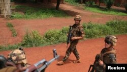 Des militaires français à Bambari, en Centrafrique (Reuters)