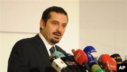 Lebanese Prime Minister Saad Hariri (file photo)