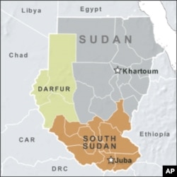 位於蘇丹西部的達爾富爾(圖左綠色地區)