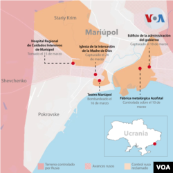 Mapa avance ruso en Ucrania