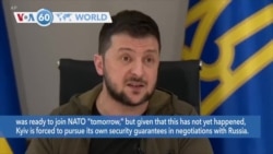 VOA60 World - Ukraine President Zelenskyy repeats his calls for his country’s inclusion in NATO