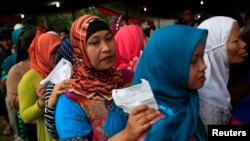 印尼選民排隊投票