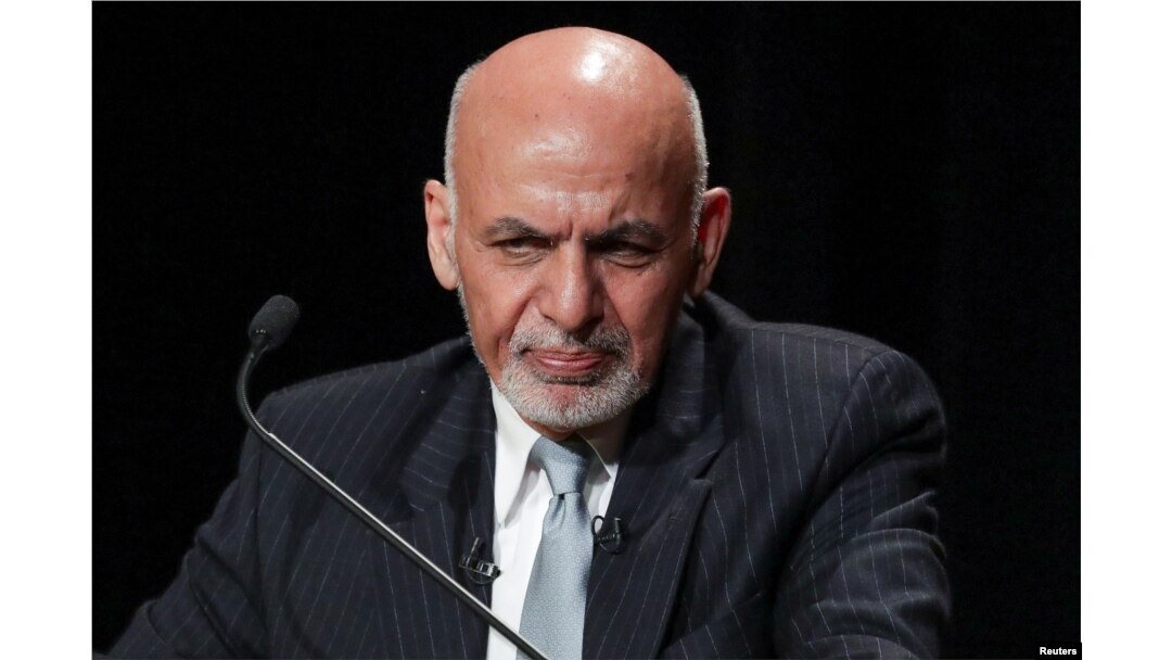 FILE - Afghanistan's President Ashraf Ghani speaks during a panel discussion at Asia Society in New York, Sept. 20, 2017.