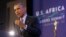 President Barack Obama speaks at a news conference at the conclusion of the U.S.-Africa Leaders Summit at the State Department in Washington, August 6, 2014.