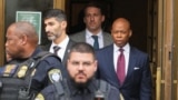 New York City Mayor Eric Adams arrives at federal court in New York