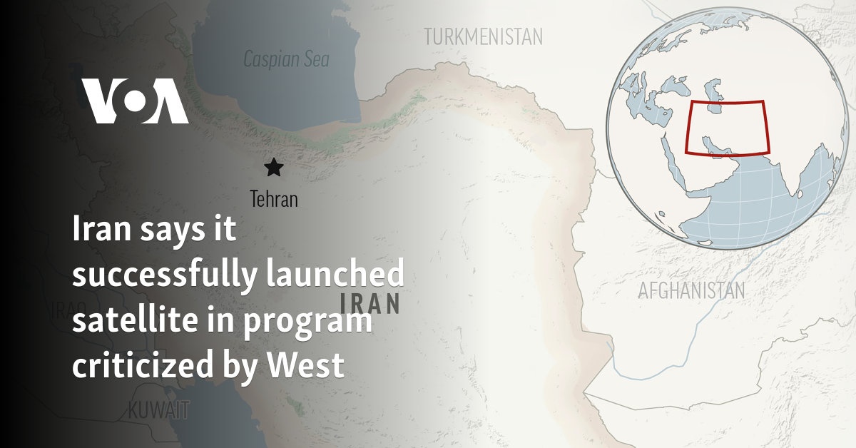 Iran says it successfully launched satellite in program criticized by West