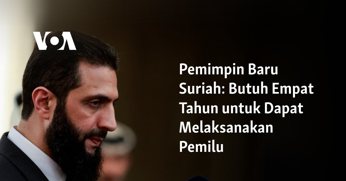 Butuh Empat Tahun untuk Dapat Melaksanakan Pemilu