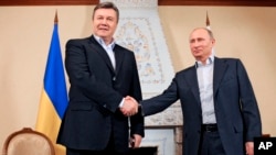 Виктор Янукович и Владимир Путин. Москва, Россия. 4 марта 2013 года