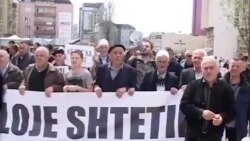 Protestë kundër korrupsionit në Prishtinë