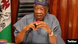 Ministan yada labarai Alhaji Lai Mohammed (Twitter/@FMIC)