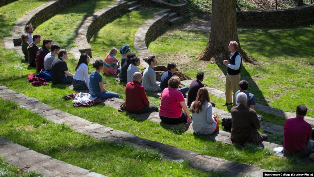 A Committee on Diversity and Inclusion meeting in the Scott Ampitheater at Swarthmore College, in Swarthmore, Pennsylvania, April 15, 2016. (Photo: Laurence Kesterson / Swarthmore College) 