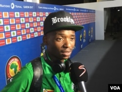 Zimbabwean midfielder Khama Billiat after the match against Tunisia.