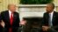 Donald Trump e Barack Obama na Casa Branca