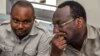 John Mnyika  (à g.) et Freeman Mbowe, les leaders de Chadema, principal parti d'opposition en Tanzanie.