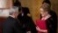 French actress Catherine Deneuve (R), a winner of the 30th Praemium Imperiale award receives her certification during the award ceremony in Tokyo, Oct. 23, 2018. 