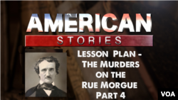 Lesson Plan - The Murders in the Rue Morgue, Part Four