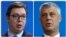 Presidents of Serbia and Kosovo Aleksandar Vucic and Hashim Thaci