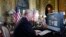 President Donald Trump speaks with members of the armed forces via video conference at his private club, Mar-a-Lago, on Thanksgiving, Nov. 23, 2017, in Palm Beach, Fla.