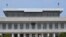 North Korea's Panmungak Building in the Joint Security Area, April 17, 2013. (VOA/S. Herman) 