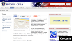 Ante el restablecimiento de las relaciones diplomáticas con la reapertura de su embajada en Cuba, el gobierno de Estados Unidos también actualizó su página web ahora como embajada.