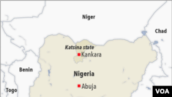 Map showing Katsina state in Nigeria