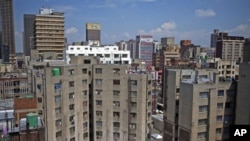 General view of buildings in the Central Business District of Johannesburg (March 2010 file photo). 