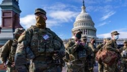 ARCHIVO - Tropas de la Guardia Nacional refuerzan la seguridad alrededor del Capitolio de Estados Unidos en Washington, 17 de enero de 2021.