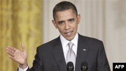 Predsednik Obama odgovara na pitanja na zajedničkoj konferenciji za novinare sa meksičkim predsednikom Kalderonom, 3. marta 2011.