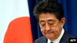 Premijer Japana Šinso Abe na konferenciji u Tokiju, 28. avtusta 2020.
