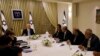 دیدار رئیس جمهوری اسرائیل با نمایندگان احزاب، از جمله ایمن عوده رهبر ائتلاف عرب های اسرائیل (نفر چهارم سمت راست) - آرشیو