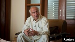 Abdul Malik, new chief minister of Baluchistan, gestures during an interview with Reuters in Islamabad, Pakistan, June 6, 2013. 