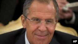 El canciller ruso, Sergei Lavrov, hizo declaraciones al canal de televisión de Moscú TVC.