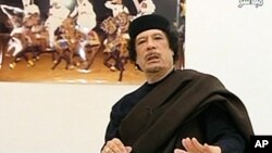Mouammar Kadhafi en 2011.