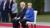 Nemačka kancelarka Angela Merkel dočekala je britanskog premijera Borisa Džonsona u Berlinu sa vojnim počastima u Berlinu, 21. avgusta 2019.