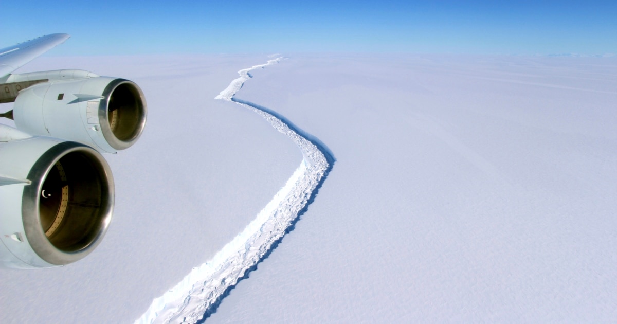 Gigantesco iceberg está a punto de separarse de la Antártica