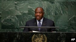 Ali Bongo Ondimba, lors de la 70e Assemblée générale des Nations unies, le 28 septembre 2015. (AP Photo/Frank Franklin II)