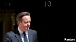 Britain's Prime Minister David Cameron at Downing Street, London, June 6, 2013.