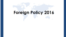 “外交政策行动计划”2016外交政策报告
