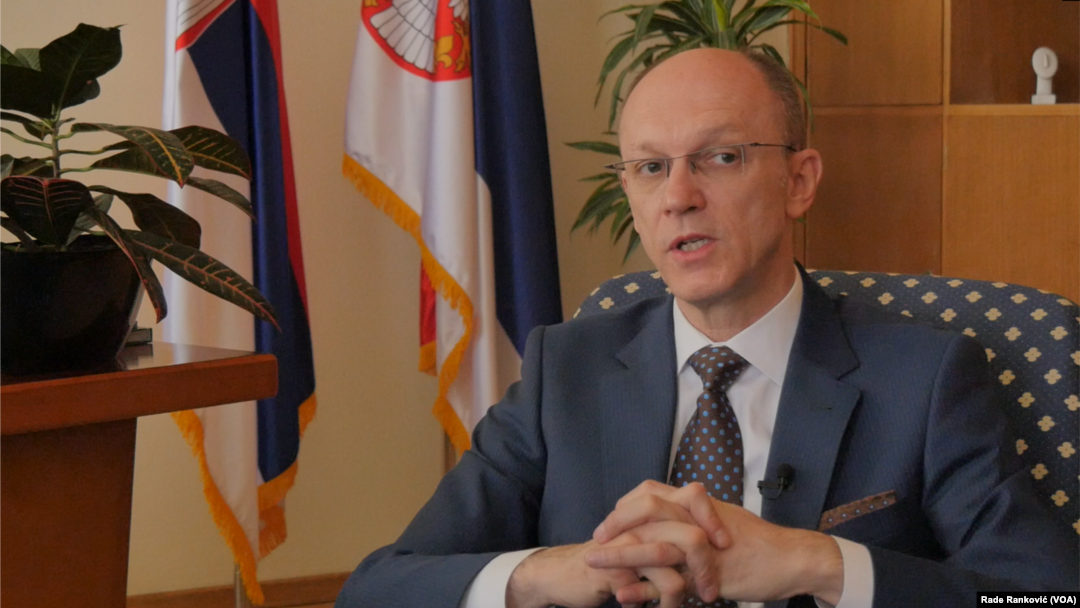 Ministar zaštite životne sredine Goran Trivan, Foto: Glas Amerike