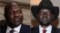 South Sudanese opposition leader Riek Machar ], left, agreed Friday, July 12, 2019, to a face-to-face meeting with President Salva Kiir, a step that could energize the lagging talks on a government for the civil war-wracked country.