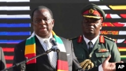 FILE: President Emmerson Mnangagwa has announced that national elections will take place on Aug. 23. The vote is expected to be a another closely watched affair in a country with a history of violent and disputed elections. Taken May 18, 2023.