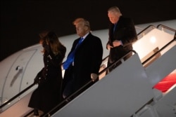 Actor Jon Voight follows President Donald Trump and first lady Melania Trump after riding on Air Force One to Dover Air Force Base for a casualty return ceremony for two U.S. service members who died in Afghanistan, Nov. 21, 2019.