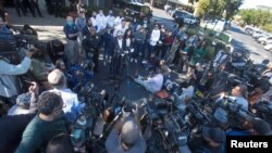 Houston Mayor Sylvester Turner addresses the news media, the day after a deadly crush of fans during a performance by rapper Travis Scott at the Astroworld Festival, in Houston, Texas, Nov. 6, 2021. 