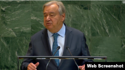 آنتونیو گوترش دبیرکل سازمان ملل متحد 