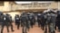 Deployment of the police at the Kondengui Central Prison, Yaounde, Cameroon, July 23, 2019. ( M. Kindzeka, VOA) 